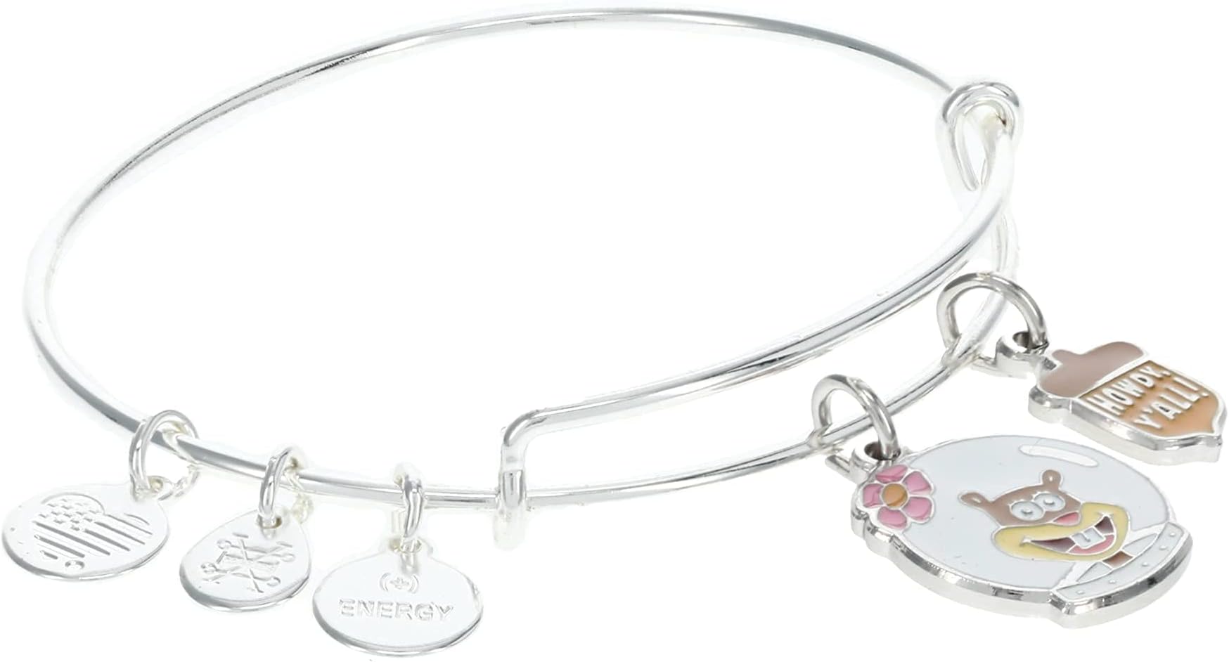 SpongeBob Sandy Duo Charm Bracelet, One Size, Silver, no gemstone
