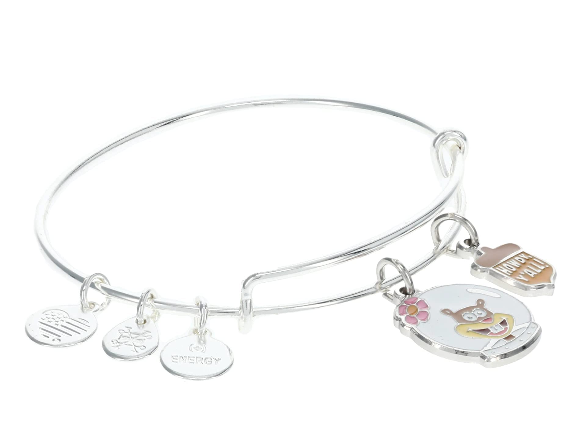 Alex and AniSpongeBob Sandy Duo Charm Bracelet, One Size, Silver, no gemstone