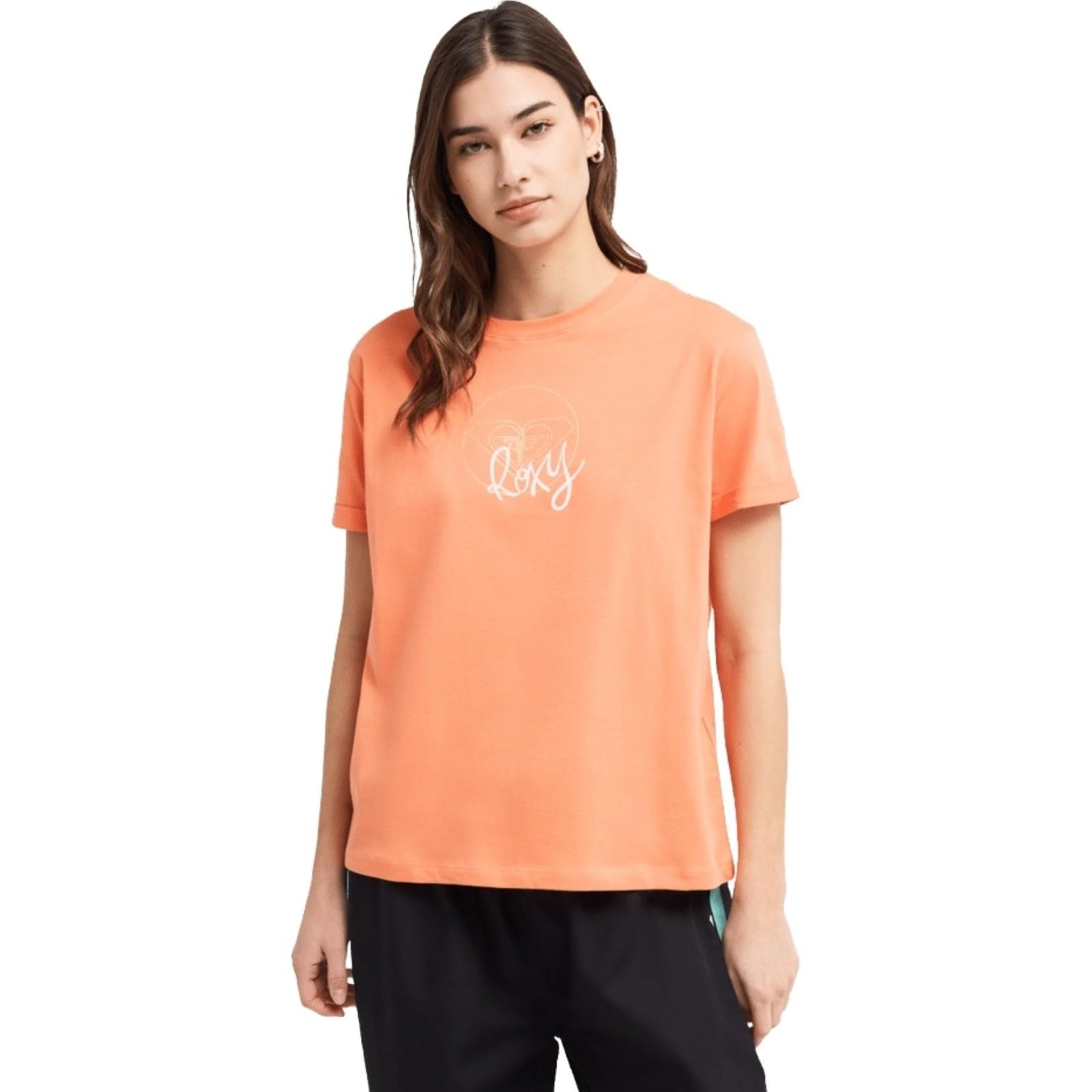 Roxy Short-Sleeved T-Shirt VL OCEANREGULAR Corpo Womens Pink