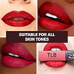The Lip Bar - Nonstop Liquid Matte Lipstick 2-Pack, Bawse Lady (Blue Red) + Rich Auntie (Deep Berry) - High Pigment - One Swipe - Long Lasting - Jojoba Oil & Vitamin E - Vegan - .24 fl oz - Image 3