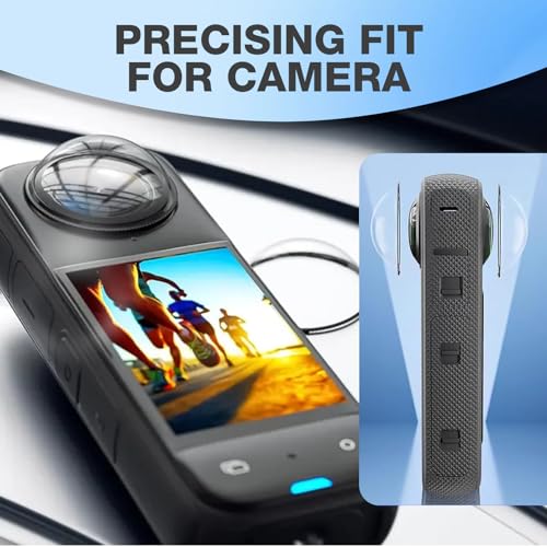 GUTERTOP Premium-Linsenschutz für Insta360 x4, Insta 360 Drehbar Objektivschutz Zubehör, Anti-Kratzen, Standard-Linsenschutz