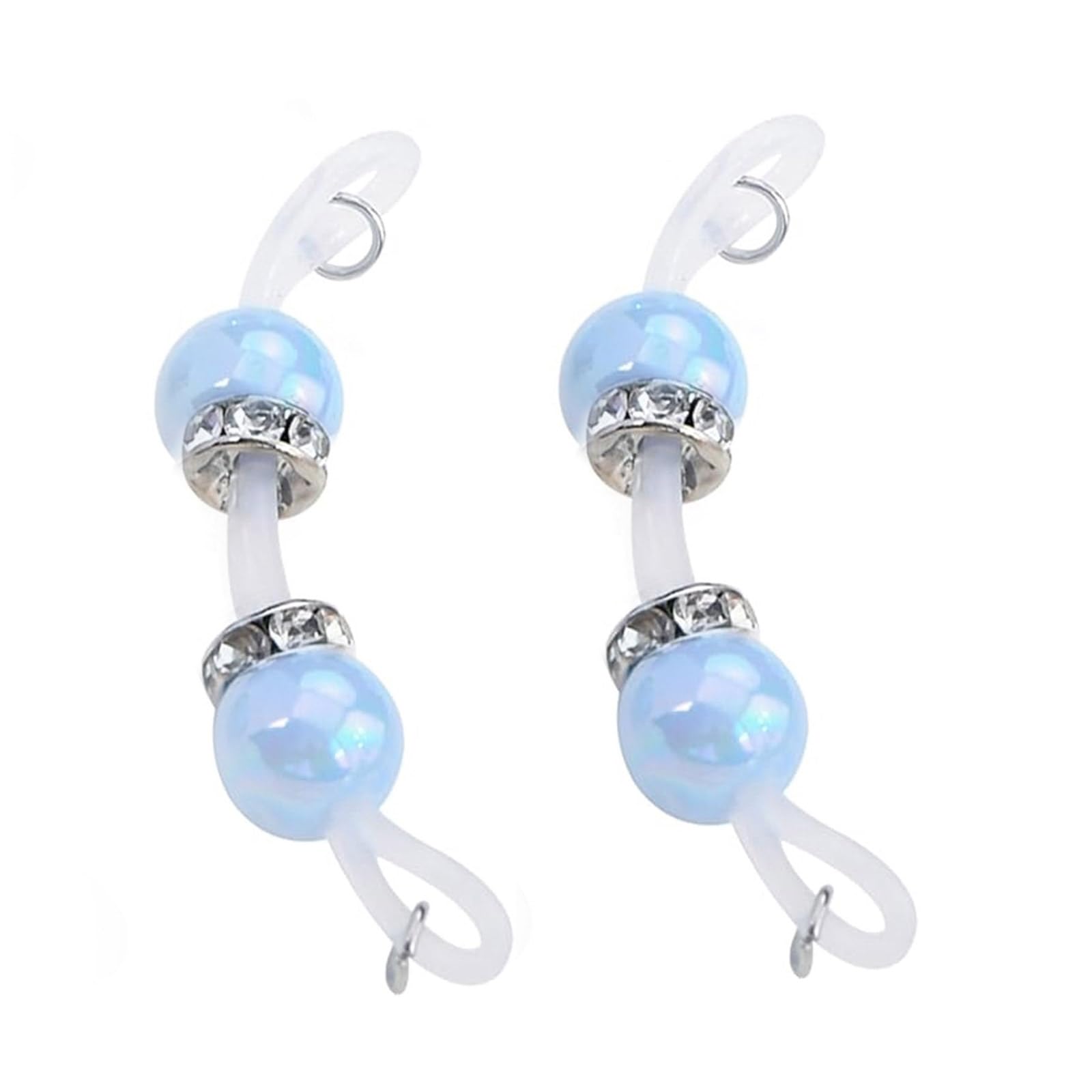 XAGMODSHN None Pierced Nipples Jewelry Faux Nipples Piercing Rings Nipple Noose Fake Body Piercings Chain Barbells Fake Rings