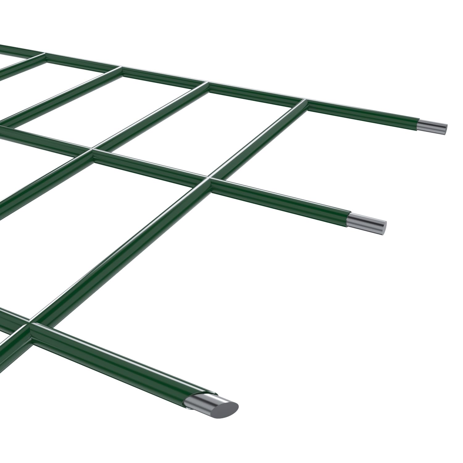 Rotolo Rete Metallica Plastificata Zincata Da 25 m Elettrosaldata Rigida Ideale per Recinzione Giardino Orto Spazi Esterni (175 Cm)