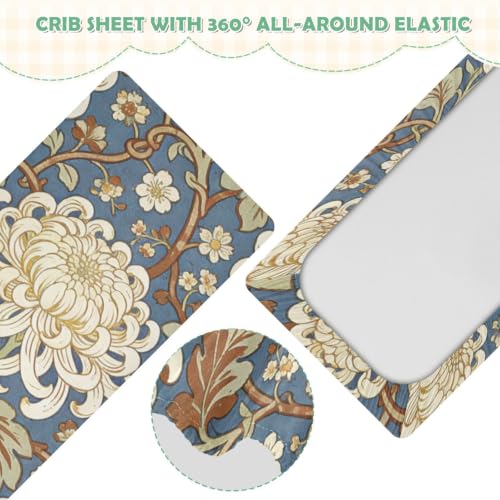 Drap de lit imperméable pour tout-petits, prestige William Morris Vintage - 5