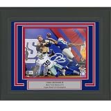 Framed Autographed/Signed Odell Beckham Jr. The Catch New York Giants 8x10 Football Photo Beckett BAS COA