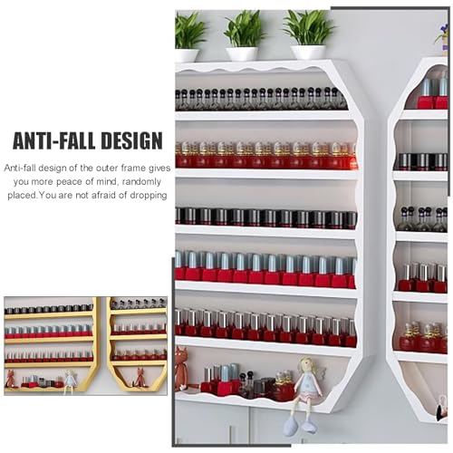 Présentoir mural vernis à ongles et parfums pour rangement salon