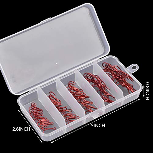 Hameçons de pêche ronds en acier carbone durable de haute performance - 6