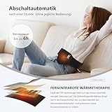 AROMA SEASON Wärmegürtel | Unauffälligiger Begleiter To Go mit 6h Akku für Bauch/Rücken/Lenden | Heizgürtel Ferninfrarot (FIR) | Elektrisches Heizkissen mit Abschaltautomatik