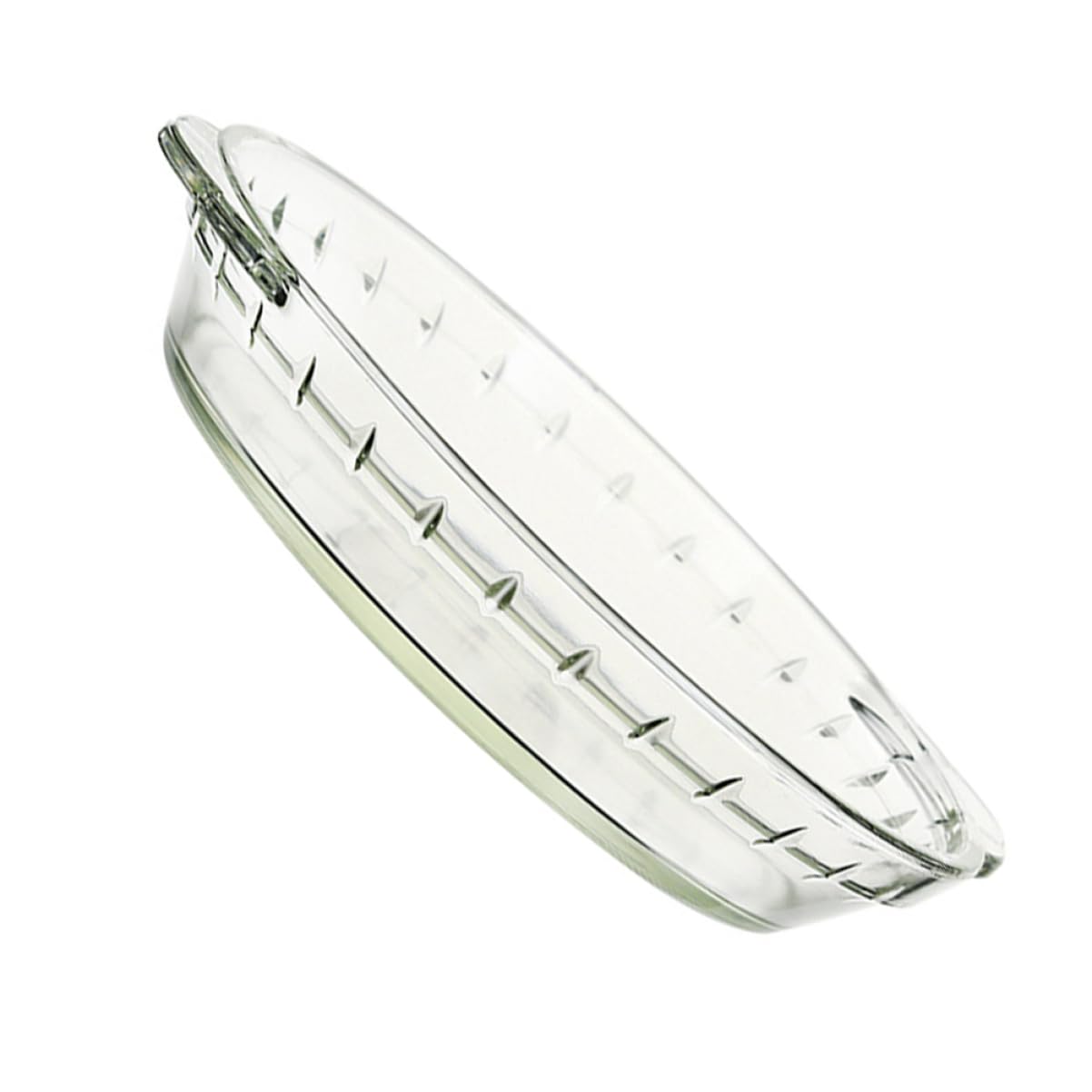 Plat verre pour cuisson micro-ondes plat de service transparent
