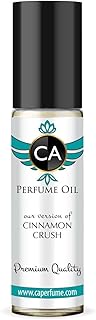 CA Perfume Originals Cinnamon Crush Unisex Fragrance Oil Spicy Scent Long Lasting Perfumes for Women & Men Travel Size TSA Ready Mini Parfum Body Oil Roll-on 0.33 Fl Oz 10ml