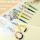 WEWAYSMILE 46 Pcs 15mm Silicone Beads 3D Animal Focal Beads for Pens Printed Silicone Bead Bulk for Keychain Bracelets Making and Other Handmade Crafts(Cow) - Image 6