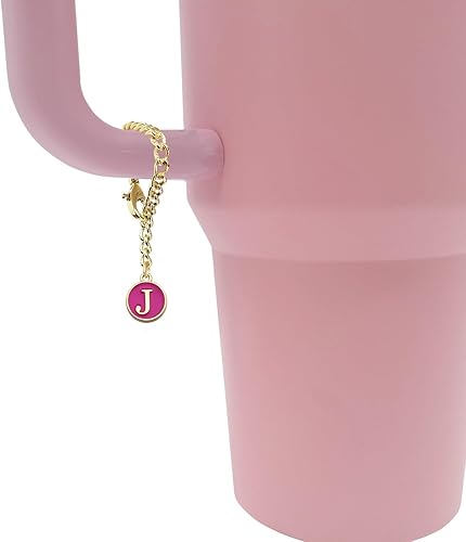 Miniatura 6 de Tovly Stanley - 6 piezas con tapa con pajilla, accesorios para tazas con inicial, personalizables, reutilizables, 0.394 pulgadas (0.394 in), puntas