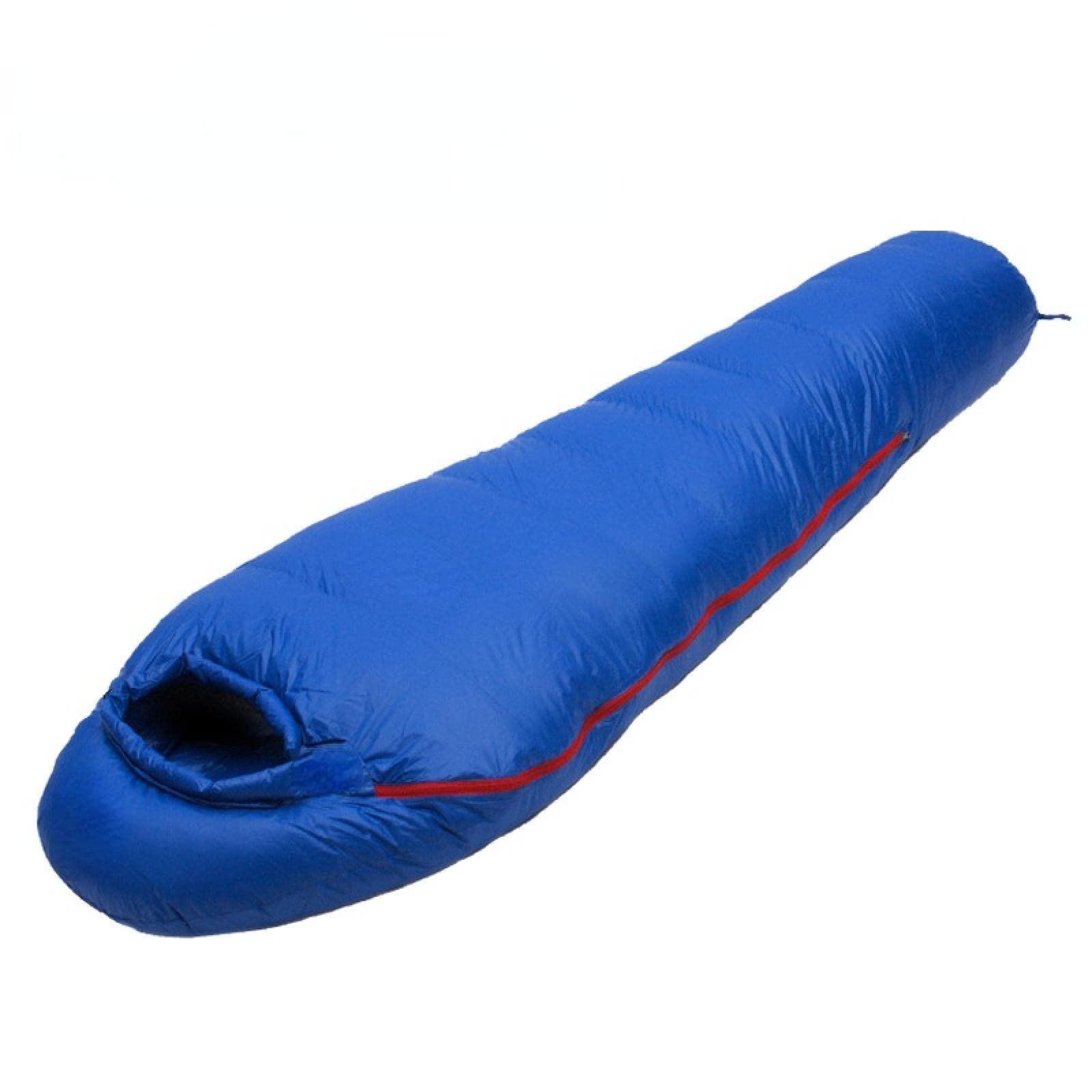 Śpiwór Bardzo ciepły biały śpiwór wypełniony gęsim puchem dla dorosłych Odpowiedni na zimę Termiczny 4 rodzaje grubości Camping Travel (850Gblue) (Biały) (850gblue)