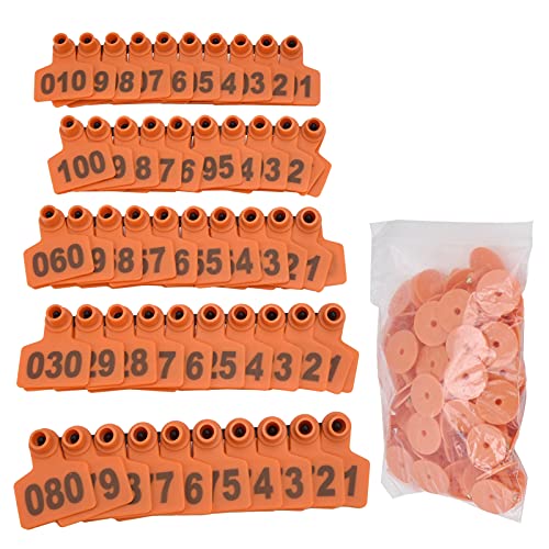 Étiquette auriculaire bétail orange anti-perte marquage élevage