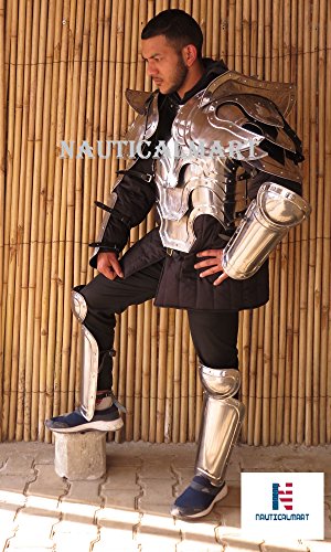 NauticalMart Conquest Warcrafted Armor Complete Templar of Negation Armor Set Silver