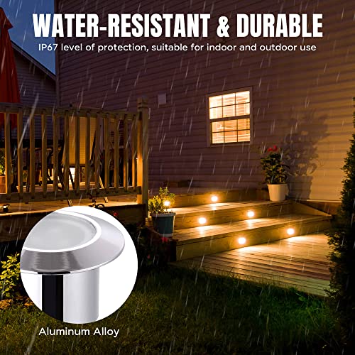 Yescom 10 X Deck Lights Decor Garden Mall Outdoor Romantic Beauty Step Stair Lamp Warm White Ip65 Waterproof #TOP3