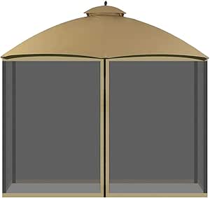 COWVIE Gazebo Netting Screen Replacement Universal 4-Panel Sidewalls 10' x 10' ( Only Netting)