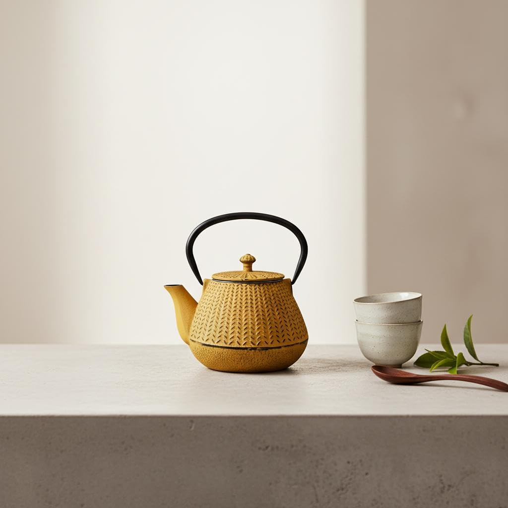 Tetera 1L de Hierro Colado con Diseño Elegante y Moderno