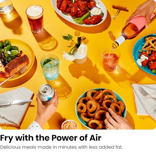 CHEFMAN 5.6 Litre Dual Basket Air Fryer Oven with Easy View Windows, Sync Finish, Hi-Fry, Auto Shutoff, Nonstick Dishwasher Safe Frying Baskets, 2100W, Digital Double Air Fryer - Black - Image 6