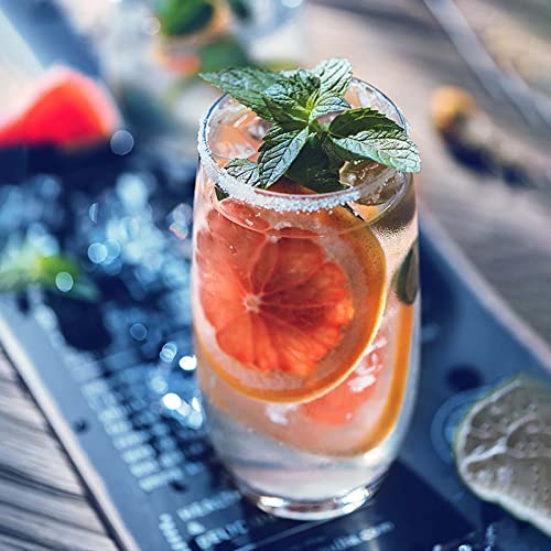 Claplante 12 Pcs Crystal Highball Glasses, 15 Oz Drinking Glasses, Tall Glass Sets, Water Glasses, Mojito Glass Cups, Bar Glassware, And Mixed Drink Cocktail Glass Set, Collins Glass Tumblers #TOP4