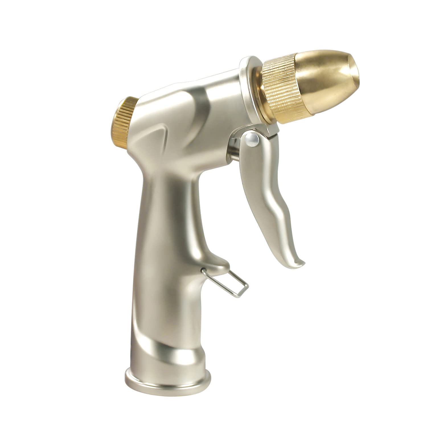Bumjazz Garden Hose Nozzle Spray Guns 100% Heavy Duty Metal Handheld Water Nozzle High Pressure for Plants Lawn Car Patio Pet BZ-30031003