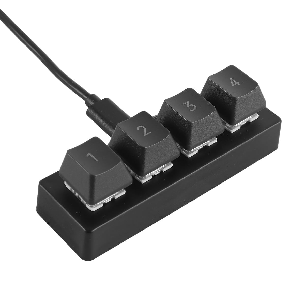 Ubric Switch USB 3.0 4 ingressi/4 uscite con cavo dati USB 3.0 AM-AM, 4 porte di condivisione per computer con supporto per tastiera, mouse, scanner e stampante