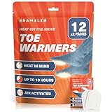 Bramble - Adhesive Toe Warmers (12 Pairs, 24 Total) - Ultra-Thin Stick-On Patches for Shoes and Boots - Air-Activated & Odour-Free - Up to 10 Hours of Heat