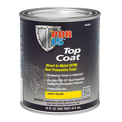 POR-15 Top Coat Paint Direct to Metal Paint Long-term Sheen and Color Retention 128 Fluid Ounces Chassis Black product thumbnail 14