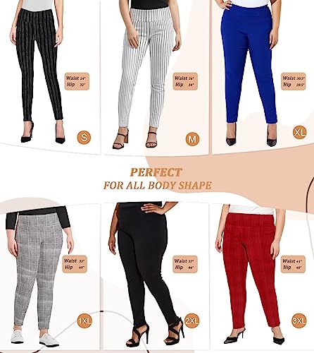 Hybrid Super Comfy Stretch Pull On Millennium Twill Pant Kp44972 10909 Black/Whit L #TOP3