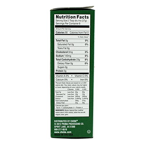 Chebe Bread Pizza Crust Mix, Gluten Free, 7.5-Ounce Box (Pack of 8)
