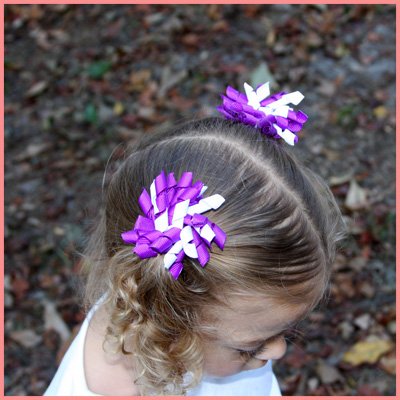 Miniatura 7 de JOYOYO 24 lazos de animación rizados, Koker Festival de fuegos artificiales, pinzas para el cabello totalmente forradas para bebés, niñas y niños