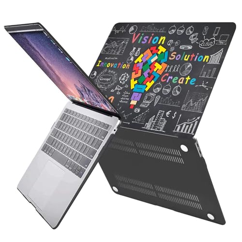 Image of Fancity Compatible With Macbook Pro 13 Inch Case With Touch Bar 2020 2021 2022 Release,M1 A2338 /A2289 /A2251 /A2159 /A1989 /A1706 Hard Shell Case&Keyboard Cover For New Pro 13 2016-2022,Idea,Multi
