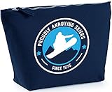 Disponible en varios colores. Hippowarehouse Proudly Annoying Skiers Since 1975 Snowboard Bolsa de Lavado cosmética Maquillaje Impreso 18x19x9cm