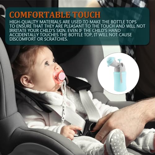 ZJIVQO Boy Portable Potty Emergency Toilet for Car Automobile Travel Camping Portable Baby Child Potty Toddler Boy Pee Training Cup Urination Container (Blue) - Image 4