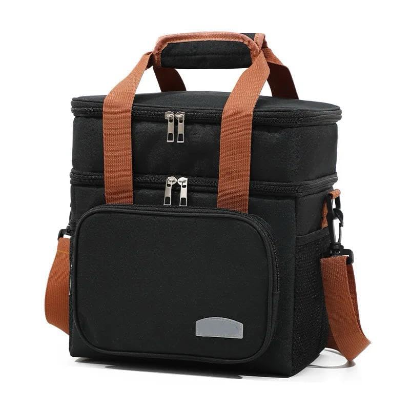 TRUE HUMAN Lunch Bag Office Tiffin Bags for Men Women | Insulated Hot/Cold Travel Lunch Bag | for Lunch Tiffin Box & Bottle | for Office, School, Picnic & School (B0D9QZDZW2) Amazon Price History, Amazon Price Tracker