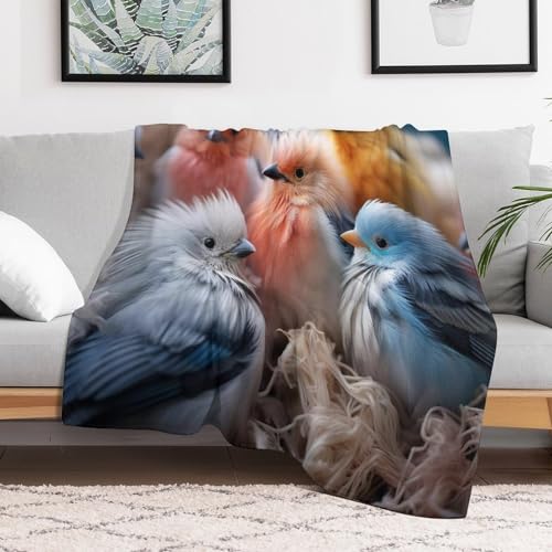 Couverture poulet en flanelle polaire 130x180 cm pour canapé - 3