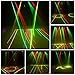 U`King Dj Disco Lights Party Lights 4 Beam Effect Sound Activated Strobe Light RGPY LED Music Lights by DMX Control for Dancing Club Bar Pub Lighting