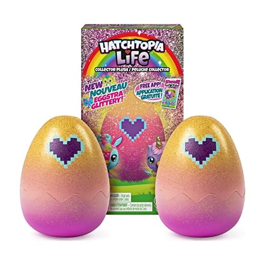 Hatchimals Hatchtopia Life 2-Pack, 2-inch tall Plush Hatchimals with Interactive Game, for Ages 5 and up (Styles May Vary)