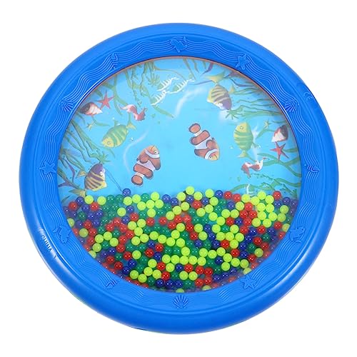 Toyvian オーシャンウェーブビーズドラム 知育楽器 音楽遊び 子供向け 八音波打楽器 幼児教育 海の音効果 音感発達 知能育成用