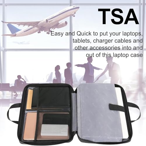 Image of Ytonet Laptop Case 16 inch, 15-15.6 Inch TSA Laptop Bag Sleeve with Handle | Compatible with MacBook Pro Lenovo HP Dell Notebooks, Slim Coputer Cover, Water Resistant Coputer case for Men Women, Black