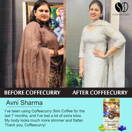 Image of COFFEECURRY Slim Coffee Tin Can (65 Grams) - Helps with Weight Management and a Slimmer Body | Premium Arabica Coffee Powder