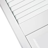 Vista 4 de Kimberly Bay Rejilla tradicional bi-fold, blanco (80 x 24)