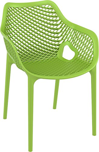 Compamia Air Xl Outdoor Patio Dining Arm Chair In Tropical Green (Set Of 2) #TOP20