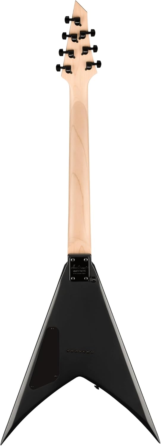 Jackson JS Series King V JS22-7 KV HT 7-String Electric Guitar - Satin Black Bundle with Cable, Tuner, Strap, Picks, and Austin Bazaar Guitar DVD