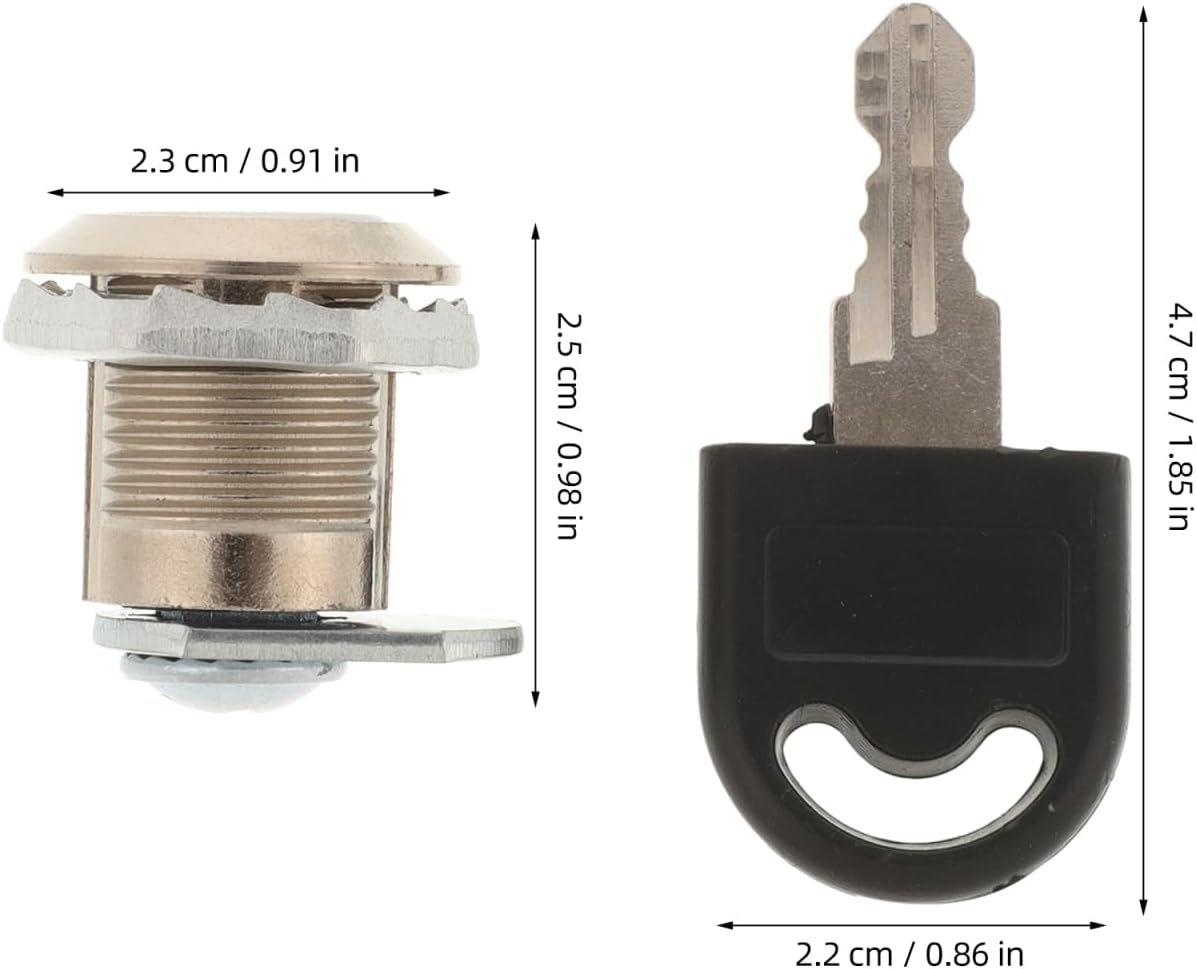 Stainless Steel Lock and Key Set for Commercial Roll Paper | Towel Dispenser and Toilet Paper Dispenser Replacement Secure Lock Accessory for Bathroom