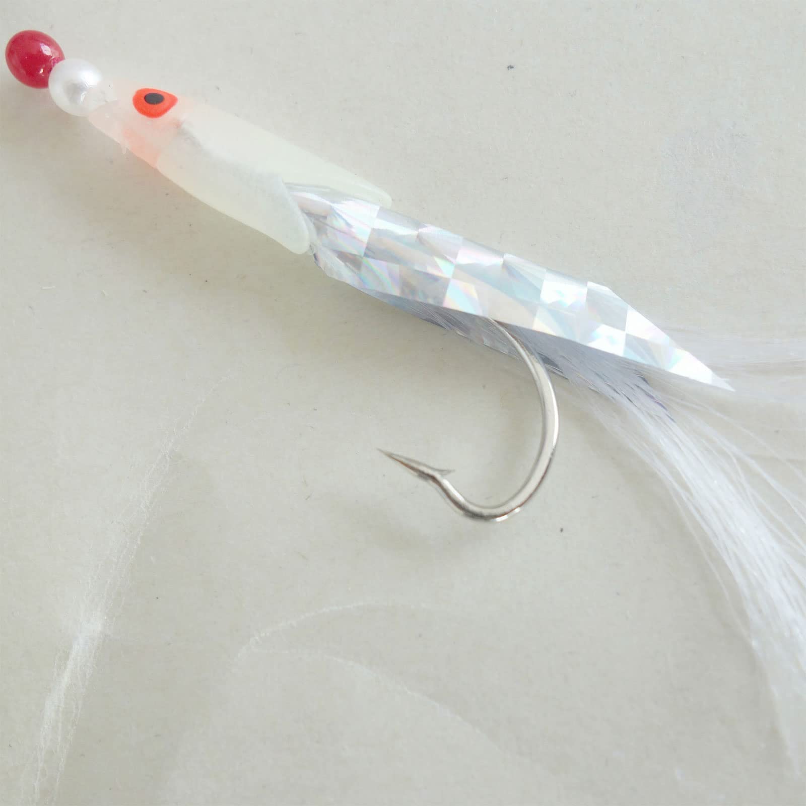 5 unidades de señuelos de pesca con plumas luminosos anzuelos de pesca de agua salada para perca, trucha, lucioperca, accesorios de pesca, plumas de caballa, bacalao, agua salada