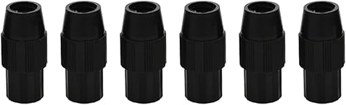 6 unidades de conector de tubo telescópico reductor, localizador de poste de red, adaptador de tubo telescópico, hebilla de bloqueo fijo, piezas de