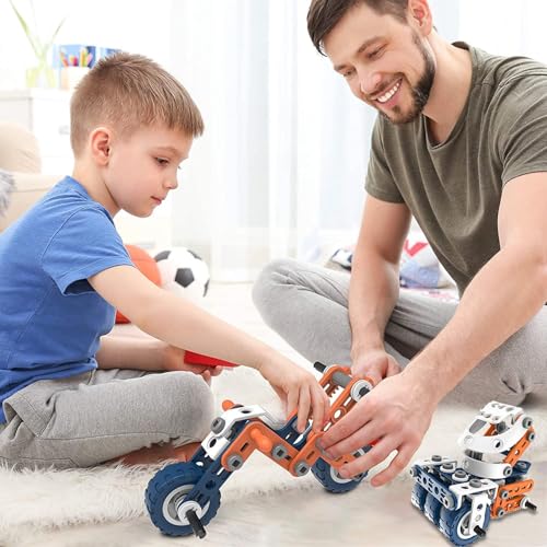 Blocos de Montar 152 Peças para Construção: Brinquedos Criativos, Educativos, Coloridos e Divertidos