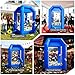 GR8FUN Inflatable Cash Cube Booth with 2 Blowers, Inflatable Money Grab Machine for Commercial Advertising & Event Promotion, Fast Inflation (Blue, 5.2x5.2x8.5FT)