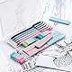 Four Candies Druckbleistift Set, 6 Stück Minenbleistift 0,5 & 0,7 mm, 360 Minen HB, 3 Radierer, Mechanischer Bleistifte Coole Stifte Schulsachen Aesthetic School Stuff Clean Girl Stationery